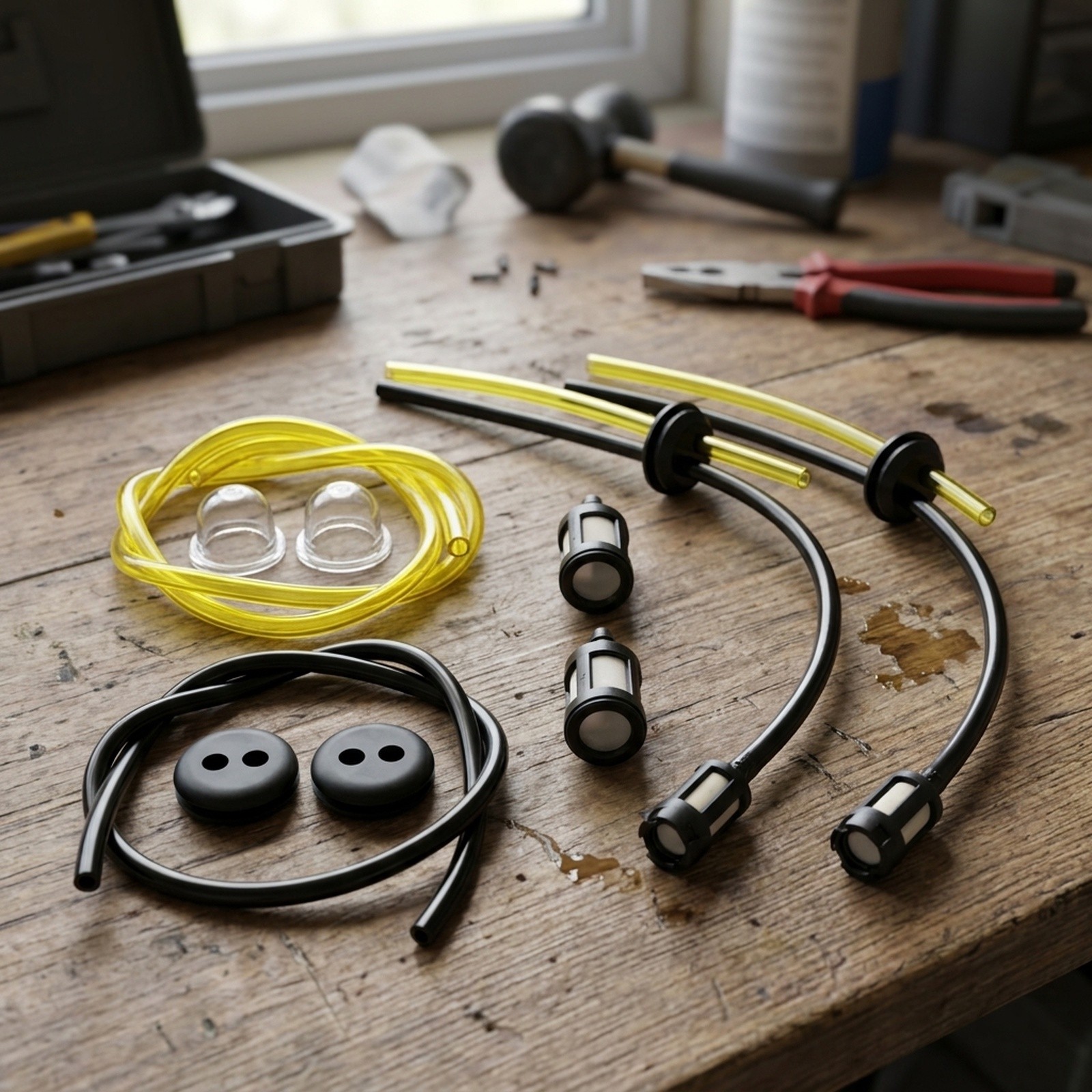 Gardena Hose Starter Set - シールホースキット 燃料フィルターホースセット 2セット パーツ ガソリンプルスターター 交換用