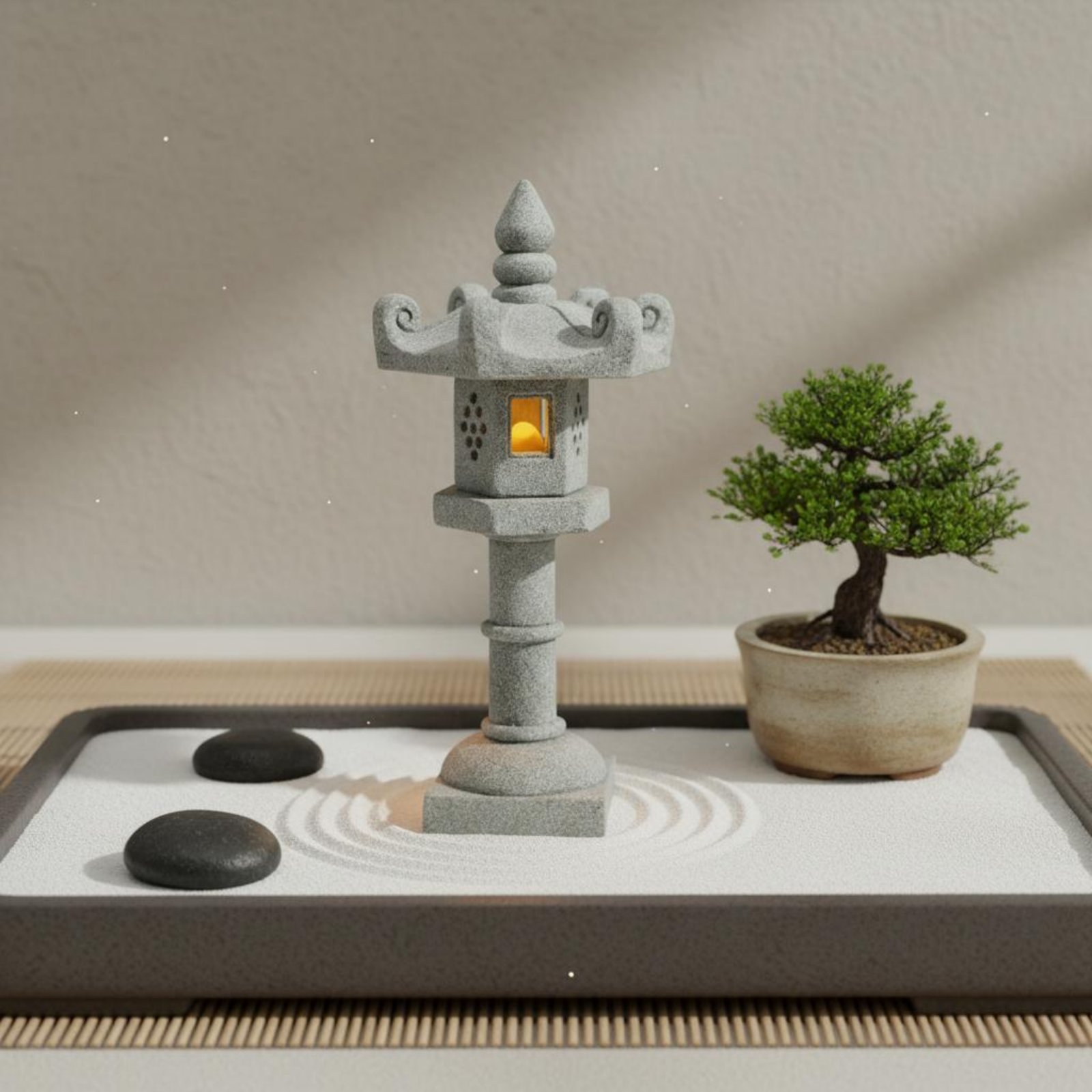 ミニチュア石灯籠アンティーク仕上げ盆栽飾り静寂の庭塔完璧な贈 - Bonsai Gardener のレビューと価格