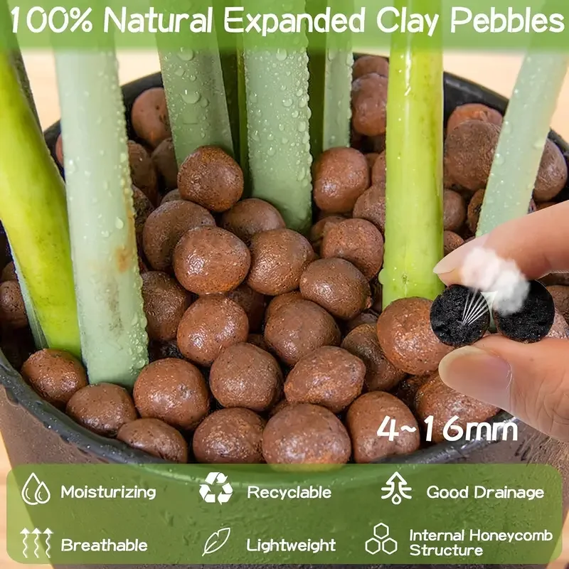 500 グラム/パックガーデン水耕拡張粘土小石 15 ミリメ - Sphagnum Moss Bag のレビューと価格