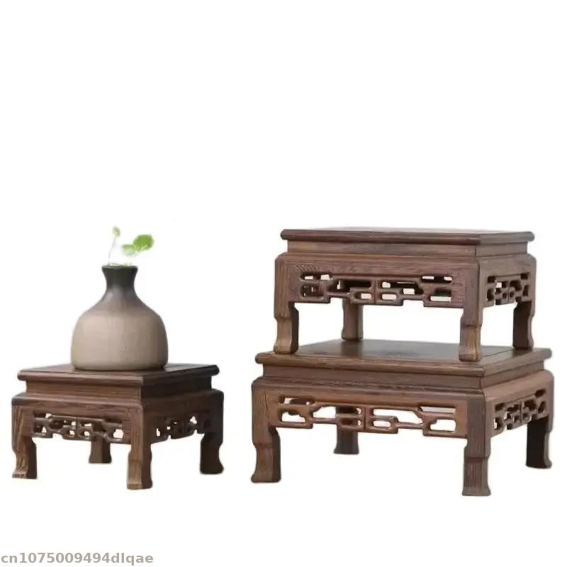 ヴィンテージの木製装飾サポートベース,庭の植木鉢,盆栽ディス - Bonsai Garden Display のレビューと価格