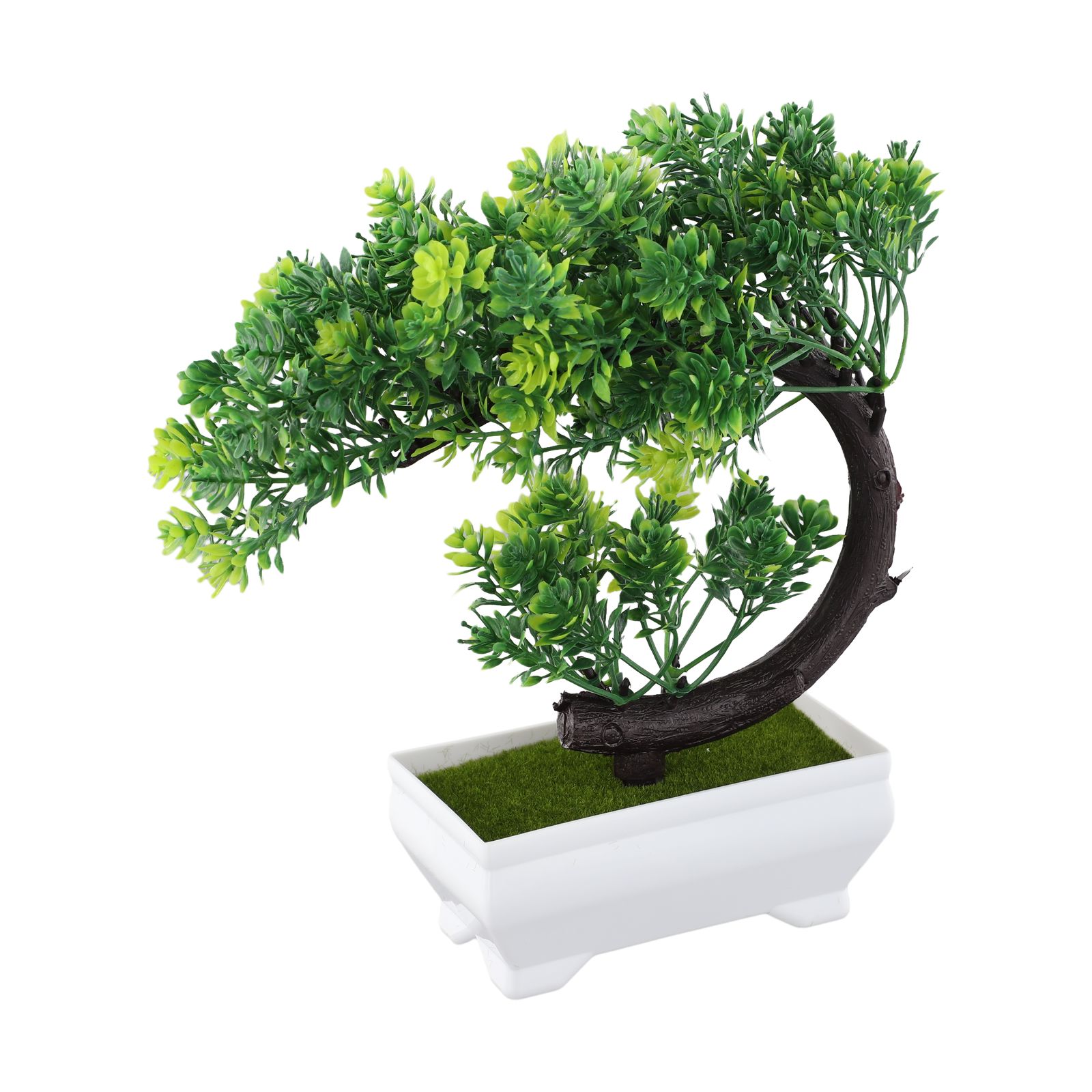 プラスチック製の鉢植え盆栽の飾りは、屋内庭園スタイルの装飾に - Bonsai Garden Indoor のレビューと価格