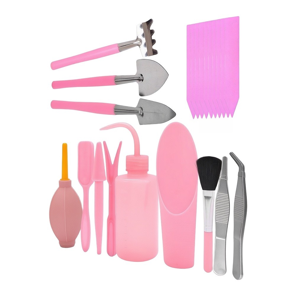 ミニ多肉植物用ツールセット22点、プラスチック製人間工学に基 - Bonsai Tool Set のレビューと価格