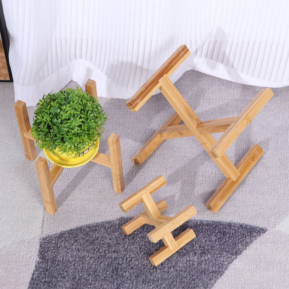 盆栽ディスプレイスタンド竹トレイ床置き木製植木鉢ホルダー植物 - Bonsai Garden Display のレビューと価格