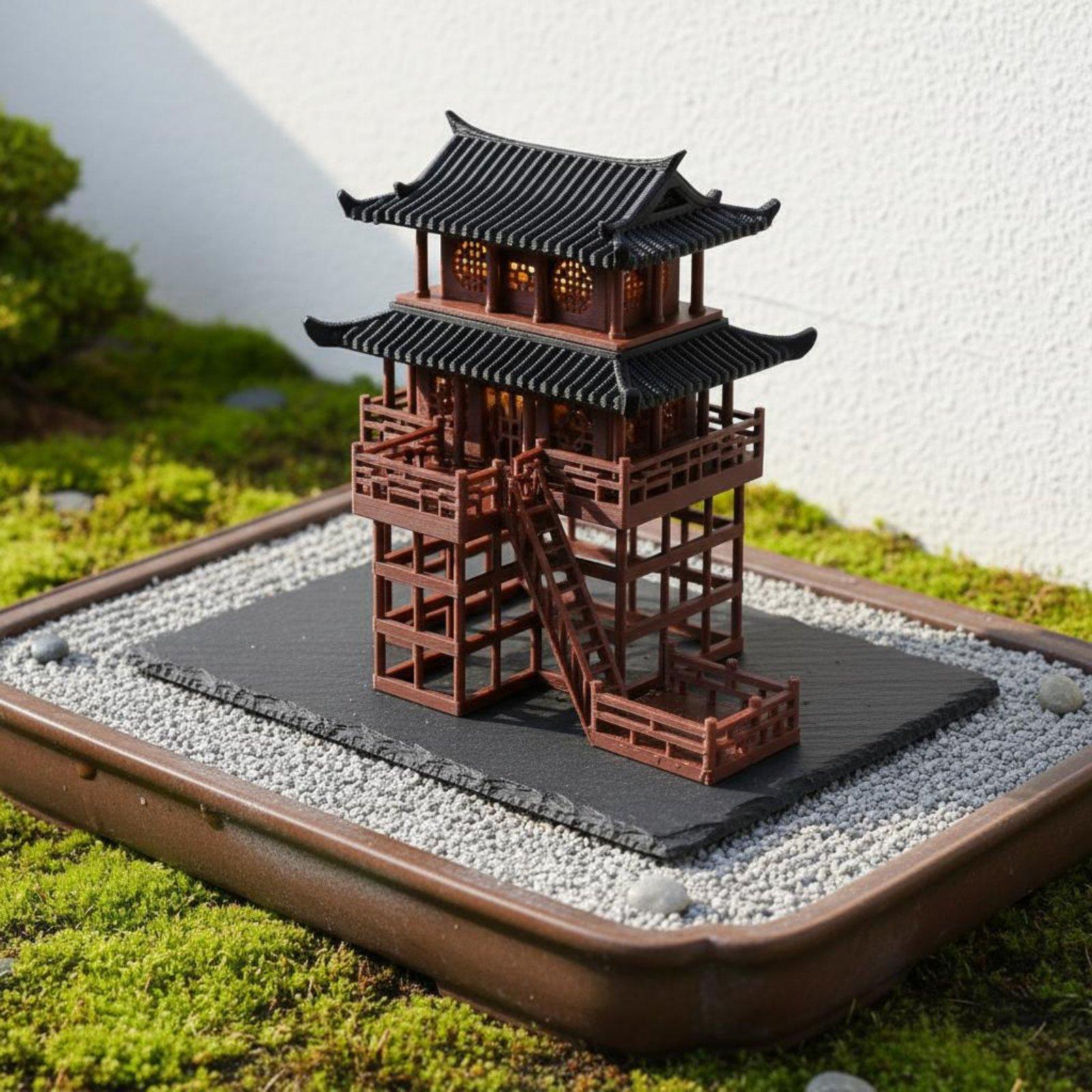 盆栽ハウス卓上プラスチック製パゴダミニマイクロ風景ホームアク - Bonsai Gardener のレビューと価格